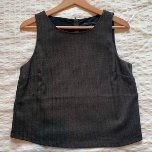 Banana republic back zip crop top